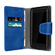 Avizar Housse pour Smartphone 4.5 à 5 pouces Universelle Porte-cartes Fonction slide - Housse portefeuille universelle de Taille M bleu