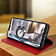 Avizar Housse pour Huawei P30 Lite Étui Folio Rangement carte Fonction support Rouge pas cher