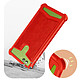 Acheter Avizar Coque pour Smartphone 4.7'' à 5.3'' Silicone Gel Coins Renforcés Dos Effet Cuir Rouge