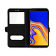 Avizar Housse pour Samsung Galaxy J6 Plus Étui Double Fenêtre Coque Silicone pas cher