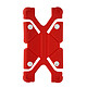 Avizar Coque smartphone 4.7 à 5.3 pouces Universel Bumper Silicone rouge Mode Support - Coque antichoc universelle rouge, compatible avec votre Smartphone quel qu'il soit
