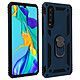 Avizar Coque pour Huawei P30 Bi matières Bague Support Vidéo - Coque de protection spécialement conçue pour le Huawei P30, Bleu Nuit