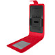 Avizar Etui Smartphone Universel Clapet Vertical Portefeuille Taille L rouge - Étui à clapet vertical universel pour protéger votre smartphone au quotidien