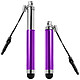 Avizar Stylet Retractable Violet pour écran Tactile - Attache Jack 3.5 mm - Stylet universel rétractable pour écran tactile.