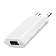Avizar Chargeur Secteur Universel pour Smartphones USB 1A Compact Ultra Fin Blanc - Le chargeur délivre une tension de 5V et une intensité de 1A pour alimenter smartphones, écouteurs ou accessoires connectés