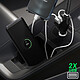 Avizar Support Voiture Allume-cigare avec 2 ports de sortie USB Bras flexible pas cher