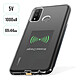Avizar Pack Chargeur Qi et Nappe de Transformation Micro-USB Charge Sans Fil Noir pas cher