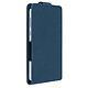 Avizar Étui Vertical Magnétique pour Smartphone Taille L Modèle Slide Cover Bleu nuit - Revêtement en éco-cuir avec finitions soignées offrant une protection élégante contre les rayures, chocs légers et traces du quotidien