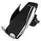 Avizar Support Voiture Grille d'aération Chargeur Qi 7.5W 10W Auto-ajustable Support voiture compatible avec tous les smartphones compris entre 67 et 100 mm de largeur.