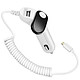 Avizar Chargeur Allume cigare Voiture Câble Lightning intégré Torsadé 1m Chargeur allume-cigare avec câble Lightning intégré pour maintenir vos appareils Apple alimentés pendant vos trajets en voiture