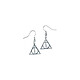 Harry Potter - Boucles d'oreille plaquées argent Deathly Hallows Boucles d'oreille plaquées argent Harry Potter, modèle Deathly Hallows.