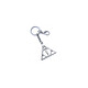 Harry Potter - Porte-clés Deathly Hallows (plaqué argent) Porte-clés plaqué argent Harry Potter, modèle Deathly Hallows.