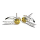 Harry Potter - Boucles d'oreille Golden Snitch (plaque argent) Boucles d'oreille Harry Potter, modèle Golden Snitch (plaque argent).