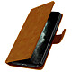 Avizar Étui pour Apple iPhone 11 Pro Max Clapet Portefeuille Support Vidéo Marron - Étui violet de la série Chesterfield spécialement conçu pour Apple iPhone 11 Pro Max