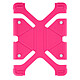Avizar Coque pour Tablette 8.9 à 12 pouces Universel Bumper Silicone Gel Mode Support Coque antichoc universelle rose, compatible avec votre Tablette quel qu'il soit