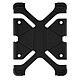 Avizar Coque pour tablette 8.9 à 12 pouces Universel Bumper Silicone Gel Mode Support - Coque antichoc universelle noir, compatible avec votre smartphone