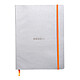 CLAIREFONTAINE Carnet 19 x 25 cm 160 pages 90 g Ligné Argent Carnet