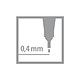 Avis Stabilo Stylo feutre POINT 88 pointe fine 0,4 mm rouge