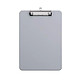 MAUL Porte-bloc plastique A4 avec clip nickelé gris Porte-bloc