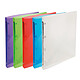 EXACOMPTA Classeur 4 anneaux 15 mm polypropylène Crystal colours - A4 Coloris Aléatoire Classeur à anneaux