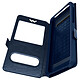 Avizar Étui Smartphone Universel Taille 3XL Fenêtres D'affichage, bleu nuit - Étui folio universel à double fenêtres avec languette magnétique pour appareil