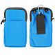 Avizar Sacoche Bandoulière Multipoches - Mousqueton / Passe ceinture Intégrés - Sacoche Bandoulière imperméable multipoches universel - Bleu.