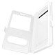 Avizar Étui Folio Taille 3XL Extra Slim avec Support et 2 Fenêtres de Décrochage Blanc - Double fenêtre pour consulter l'écran et répondre aux appels sans ouvrir l'étui