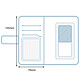 Acheter Avizar Housse Folio Portefeuille Universel pour smartphone taille SL