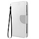 Avizar Étui Portefeuille pour Smartphone Universel XL Série Fancy Style Argent Format XL universel compatible smartphones jusqu'à 142 x 72 mm