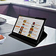 Avizar Étui pour Huawei Mediapad T5 10'' Housse Intégrale Support Rotatif 360° Noir pas cher