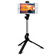 Avizar Perche Selfie Bluetooth Smartphone 2 en 1 Trépied Télécommande Rétractable Noir Perche Selfie bluetooth + Trépied intégré pour appareil.