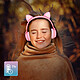 Acheter Avizar Casque Audio Bluetooth Design Oreilles Chat Animation lumineuse 12h Rose