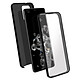 Avizar Coque Samsung Galaxy S20 Ultra Arrière Rigide et Avant Souple Compatible Qi Noir Coque de protection spécialement conçue pour le Samsung Galaxy S20 Ultra