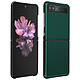 Avizar Coque pour Samsung Galaxy Z Flip Cuir Véritable Rigide Deux Parties Coque de protection spécialement conçue pour le Samsung Galaxy Z Flip