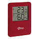 Thermomètre hygromètre magnétique LCD - bordeaux - Otio