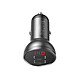 Baseus Chargeur allume cigare double USB 24W Noir Chargeur allume cigare double USB 24W
