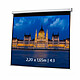 KIMEX 042-3404 Ecran de projection motorisé 2,20 x 1,65m - Format 4:3