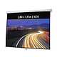 KIMEX 041-3437 Ecran de projection manuel 2,80 x 1,75m - Format 16:10