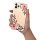 Evetane Coque iPhone 11 Pro Max 360 intégrale transparente Motif Fleurs roses Tendance . pas cher