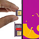 Avis Avizar Tiroir Carte SIM pour Samsung Galaxy J6 support 2x carte nano SIM + microSD Violet