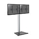 KIMEX 031-1210K1 Support sur pied pour 2 écrans TV 43'' - 49'' - Hauteur 175cm - A poser