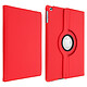 Avizar Etui folio multipositions rouge Apple iPad 5 / 6 / Air - Support orientable 360° Housse de protection à clapet folio - Rouge