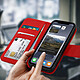 Avis Avizar Étui Portefeuille pour iPhone XR en Cuir Premium avec Fonction Stand Rouge