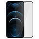 Avizar Film Apple iPhone 12 / 12 Pro Verre Trempé Biseauté Transparent au Contour Noir Film d'écran spécialement conçu pour appareil