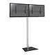 KIMEX 031-1221K1 Support sur pied pour 2 écrans TV 50'' - 55'' - Hauteur 240cm - A poser