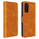 Avizar Étui Samsung S20 FE Style Vintage avec Porte-cartes et Support Vidéo camel Une housse portefeuille, conçue sur-mesure pour Samsung Galaxy S20 FE.