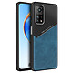 Avizar Coque pour Xiaomi Mi 10T/10T Pro aspect Cuir Compatible Support Magnétique Bleu Coque de protection spécialement conçue pour appareil.