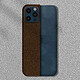 Avizar Coque iPhone 12 / 12 Pro Rigide Finition Tissu Anti-traces Lavable Marron foncé pas cher