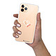 LaCoqueFrançaise Coque iPhone 11 Pro 360 intégrale transparente Motif Coeur Blanc Amour Tendance . pas cher
