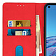 Avizar Étui pour Oppo A53 Clapet Portefeuille Fonction Support Vidéo Rouge pas cher